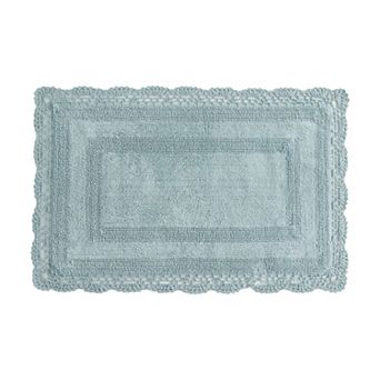Laura Ashley Crochet 2 pc Bath Rug Set