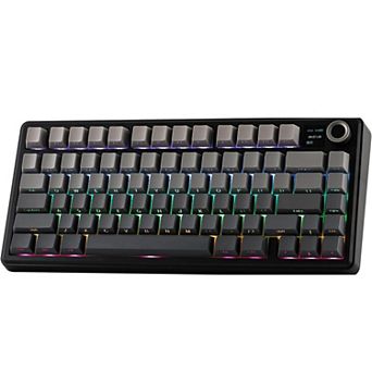 AULA F75 Max, 81-Key, Wireless, Hot Swappable, Mechanical Gaming Keyboard, RGB, Knob, Digital Screen
