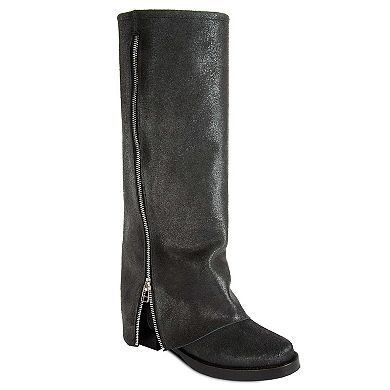 Women's CUFF Leather Biker Boot By URBNKICKS