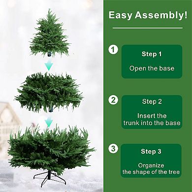 7FT Artificial Christmas Tree with Stand