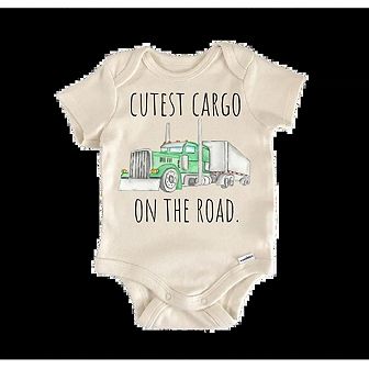 Trucking Trucker Truck - Baby Boy Girl Clothes Infant Onesie® Funny Cute Newborn Bodysuits