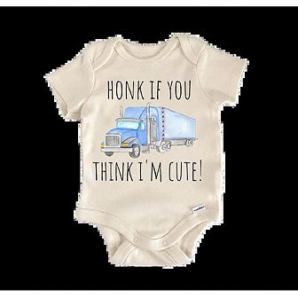Trucking Trucker Truck - Babyboy & Girl Clothes Infant Onesie® Funny Cute Newborn Bodysuits