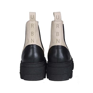 Women's Chelsea Two-Tone Leather Boots By URBNKICKS