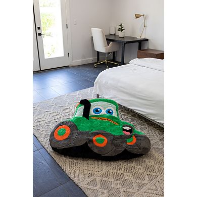 Happy Tractor Fluffy Floor Cushion
