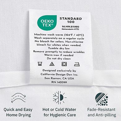 California Design Den Printed Duvet Cover Set - 400 Thread Count 100% Cotton Sateen