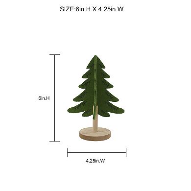 St. Nicholas Square® Green Felt Tree Table Decor
