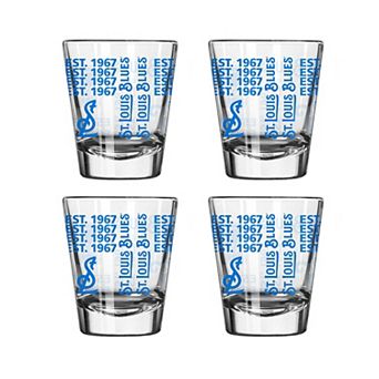 St. Louis Blues 4-Pack 2oz. Shot Glass Set