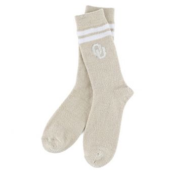 Women's ZooZatz Cream Oklahoma Sooners Victory Plush Socks
