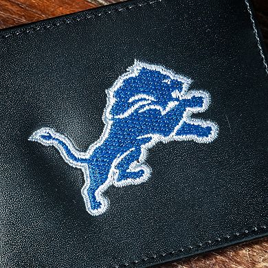 Detroit Lions Synthetic Leather Embroidered Bifold Wallet
