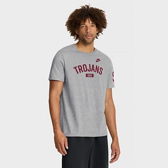 Men's Nike Heather Gray USC Trojans Legacy Arch T-Shirt