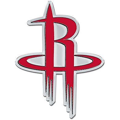 WinCraft Houston Rockets Colored Chrome Auto Emblem