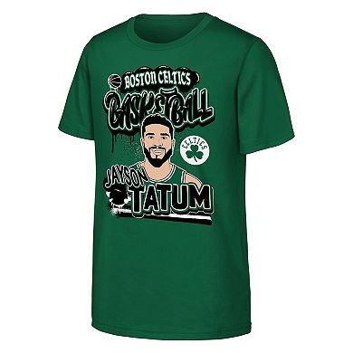 Youth Outerstuff Jayson Tatum Kelly Green Boston Celtics Baller T-Shirt