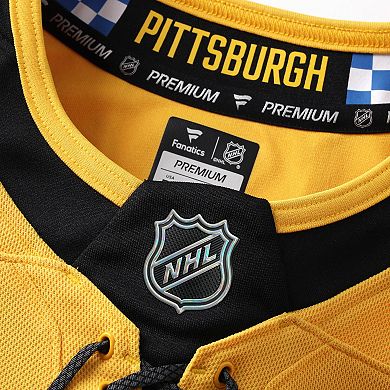 Men's Fanatics Evgeni Malkin Gold Pittsburgh Penguins Alternate Premium Player Jersey