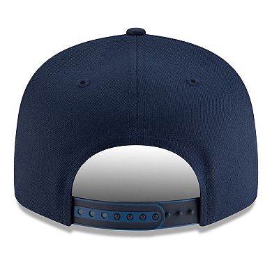 Men's New Era White/Navy Minnesota Timberwolves 2025 NBA Tip Off Split Panel 9FIFTY Snapback Hat