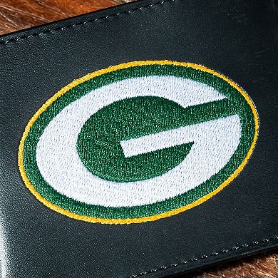 Green Bay Packers Synthetic Leather Embroidered Bifold Wallet