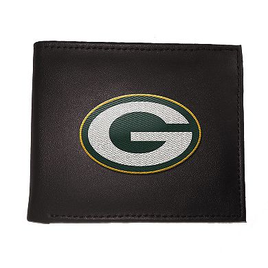 Green Bay Packers Synthetic Leather Embroidered Bifold Wallet