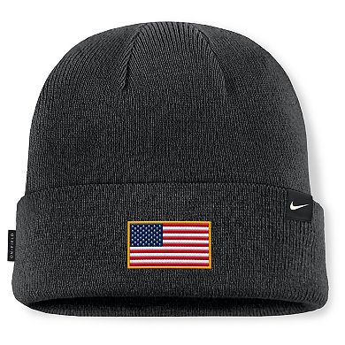Men's Nike Black West Virginia Mountaineers 2025 Military Appreciation Cuffed Knit Hat