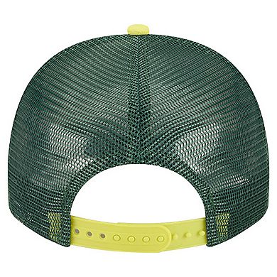 Unisex New Era Cream/Green Seattle Storm Banner Foam Front 9FIFTY A-Frame Adjustable Trucker Hat