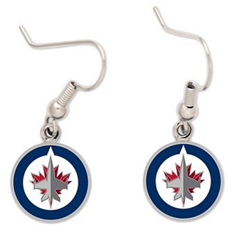 Winnipeg Jets Logo Wire Earrings