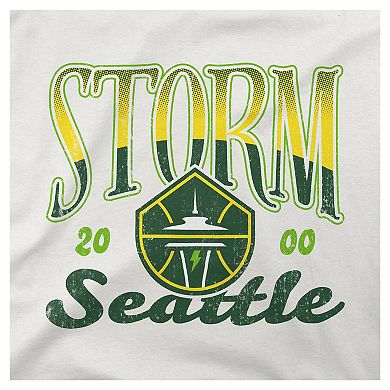 Unisex Stadium Essentials Oatmeal Seattle Storm Sky High Fleece Crew Neck Sweatshirt
