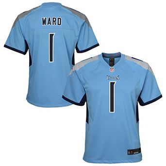 Youth Nike Cameron Ward Light Blue Tennessee Titans Team Game Jersey