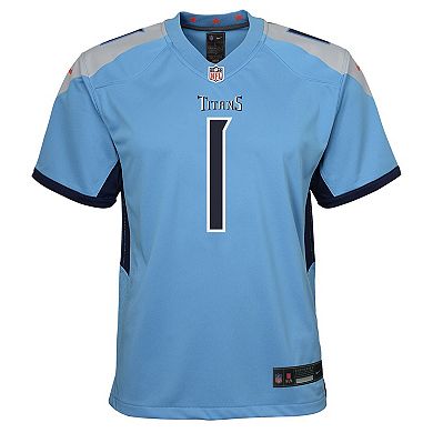 Youth Nike Cameron Ward Light Blue Tennessee Titans Team Game Jersey