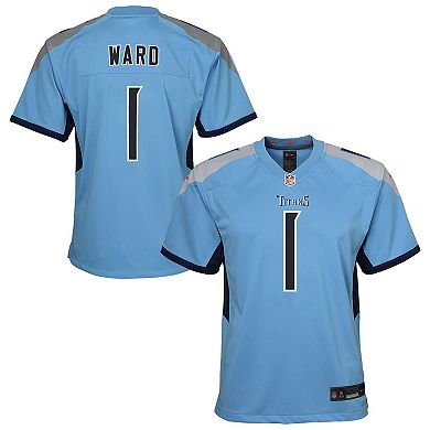 Youth Nike Cameron Ward Light Blue Tennessee Titans Team Game Jersey
