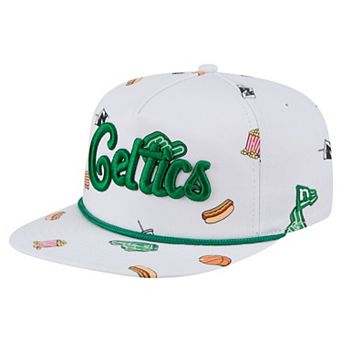 Men's New Era White Boston Celtics Team Cheer Rope 19TWENTY Adjustable Hat