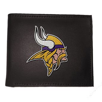 Minnesota Vikings Synthetic Leather Embroidered Bifold Wallet