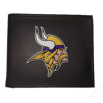 Minnesota Vikings Synthetic Leather Embroidered Bifold Wallet
