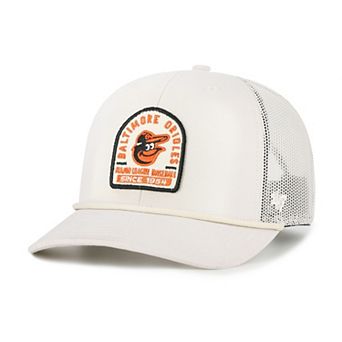 Men's '47 Cream Baltimore Orioles Gravestone Adjustable Trucker Hat