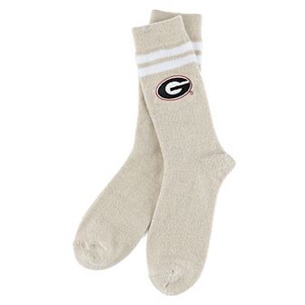 Women's ZooZatz Cream Georgia Bulldogs Victory Plush Socks