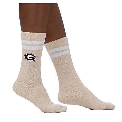 Women's ZooZatz Cream Georgia Bulldogs Victory Plush Socks