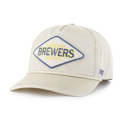 Men's '47 Khaki Milwaukee Brewers Cairn Hitch Adjustable Hat