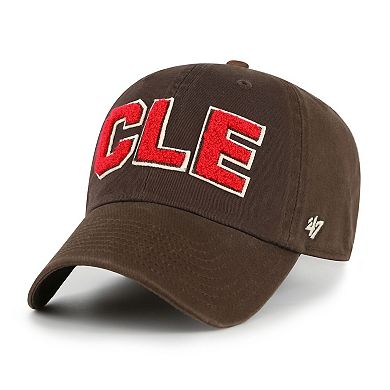 Women's '47 Brown Cleveland Browns Zoey Clean Up Adjustable Hat