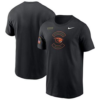 Men's Nike Black Oregon State Beavers 2025 Military Appreciation Dri-FIT T-Shirt