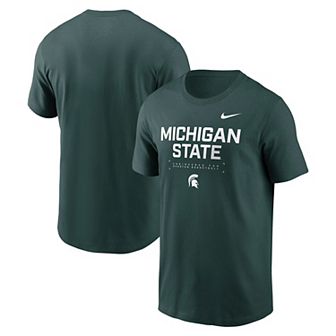 Men's Nike Green Michigan State Spartans 2025 Courtside Basketball Performance T-Shirt
