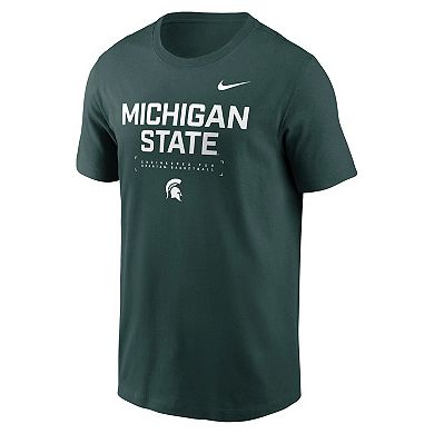 Men's Nike Green Michigan State Spartans 2025 Courtside Basketball Performance T-Shirt