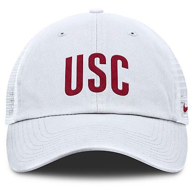 Men's Nike White USC Trojans Club Campus Trucker Adjustable Hat