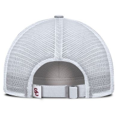 Men's Nike White USC Trojans Club Campus Trucker Adjustable Hat