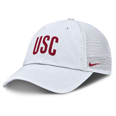 Men's Nike White USC Trojans Club Campus Trucker Adjustable Hat