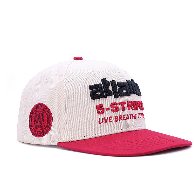 Unisex Live Breathe Futbol Natural Atlanta United FC Adjustable Hat, Atu Beige