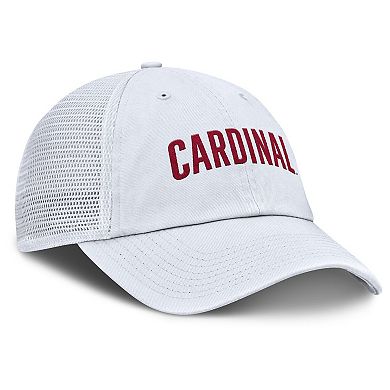 Men's Nike White Stanford Cardinal Club Campus Trucker Adjustable Hat