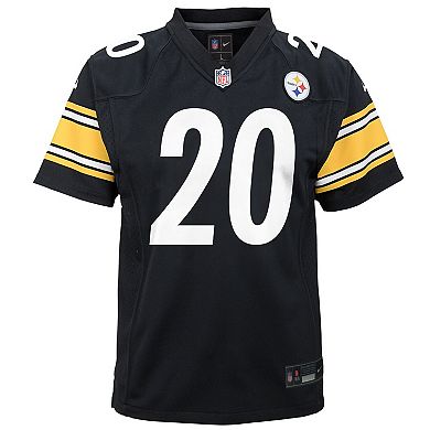 Youth Nike Kaleb Johnson Black Pittsburgh Steelers Team Game Jersey