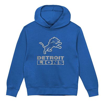 Toddler Outerstuff Blue Detroit Lions Back to Basics Hoodie