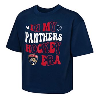 Girls Youth Outerstuff Navy Florida Panthers In My Era Boxy T-Shirt