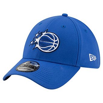 Men's New Era Blue Orlando Magic Logo 39THIRTY Flex Hat