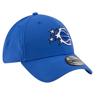 Men's New Era Blue Orlando Magic Logo 39THIRTY Flex Hat