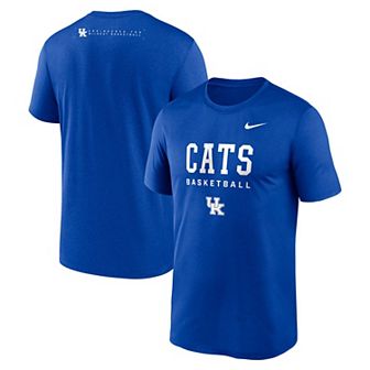 Men's Nike Royal Kentucky Wildcats 2025 Courtside Basketball Legend Dri-FIT T-Shirt