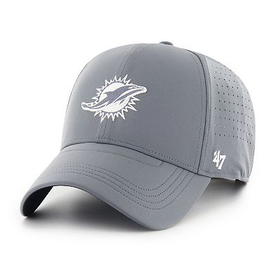 Men's '47 Gray Miami Dolphins Vent MVP Adjustable Hat
